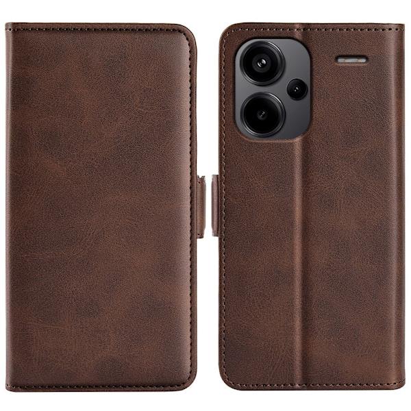 SKALO Xiaomi Redmi Note 13 Pro+ Premium Plånboksfodral - Brun Brun