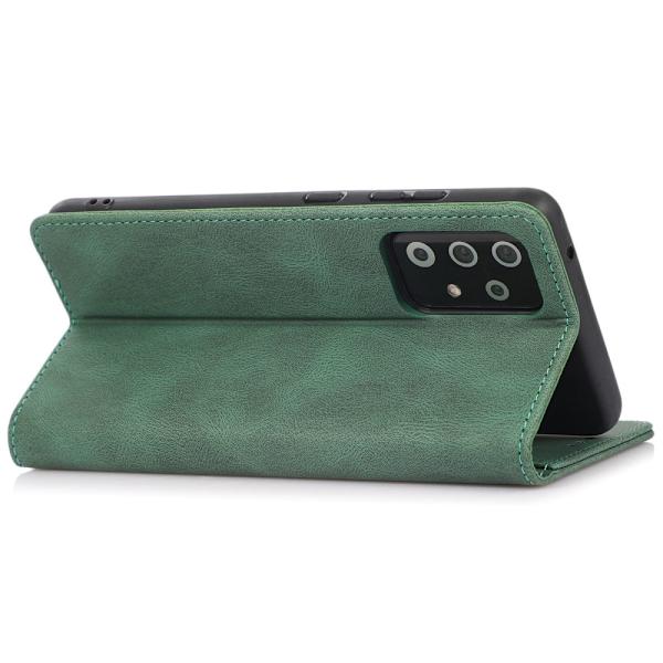 SKALO Samsung A23 5G Slim Premium Flip Cover - Grøn Green