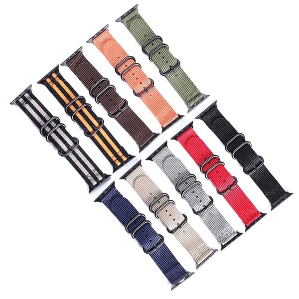 SKALO Nato-armband Nylon Apple Watch Series 1-3 42mm - Fler färger Blå