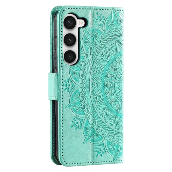 SKALO Samsung S23 Mandala Flip Cover - Turkis Turquoise