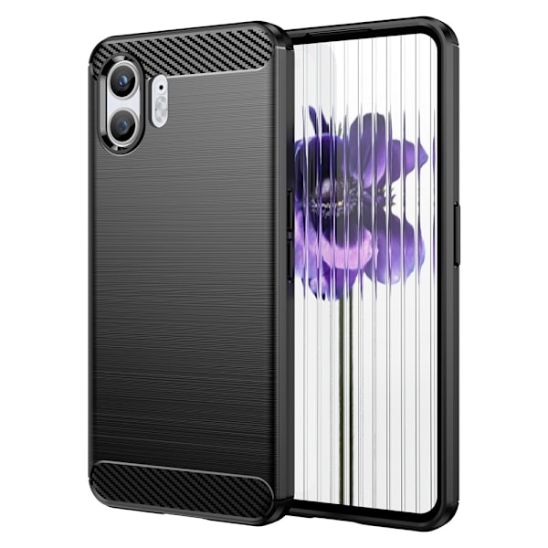SKALO Nothing Phone (2) Armor Carbon Iskunkestävä TPU suojakuori - Valitse väri Black