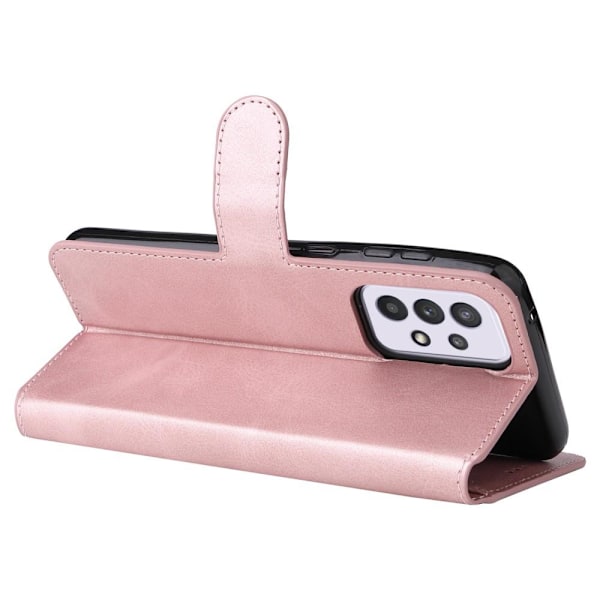 SKALO Samsung A33 5G Classic Pungetui - Rosa guld Pink gold