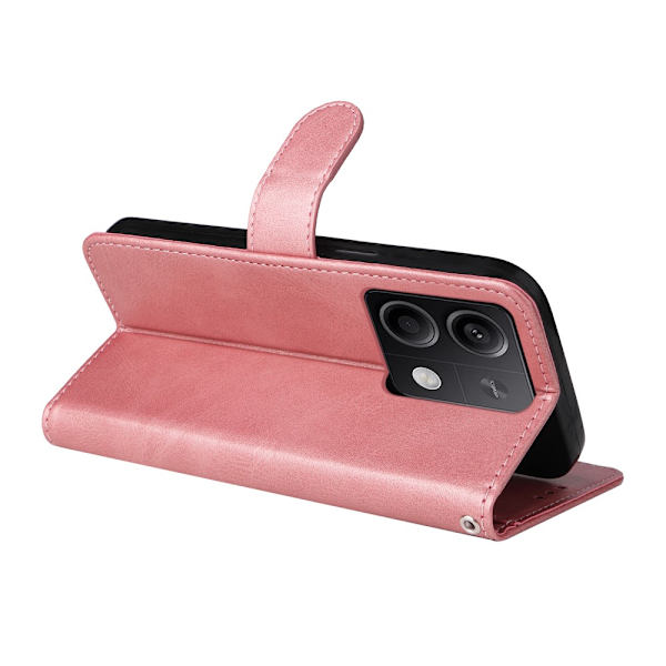 SKALO Xiaomi Redmi Note 13 Pro 5G PU-nahkainen Lompakkokotelo - Valitse väri Pink