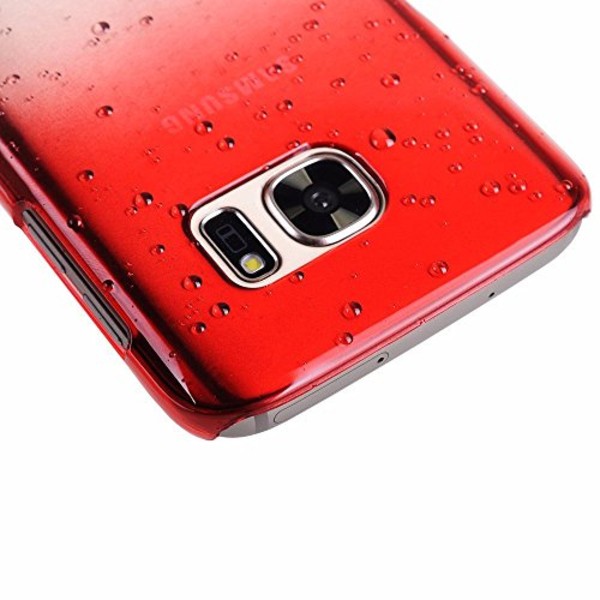 Gradient skal till Samsung S7 med vattendroppar - fler färger Vit