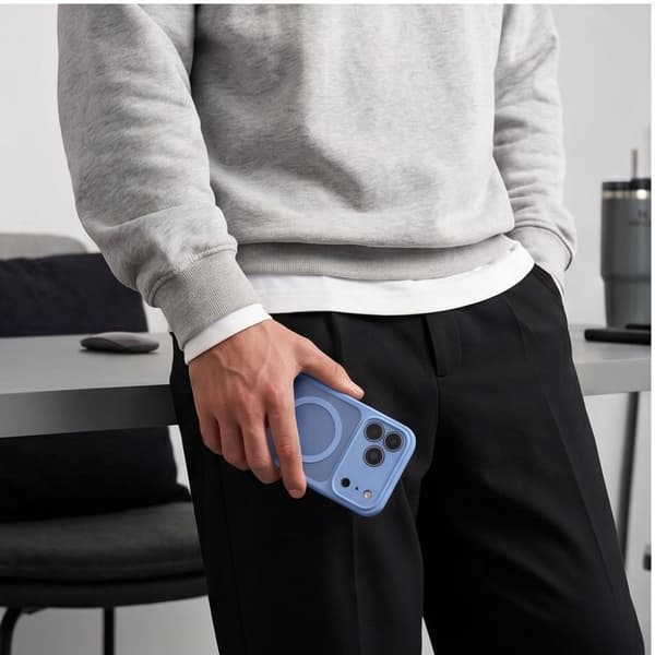 Tech-Protect BasicMag MagSafe Suojakuori sopii iPhone 18 Pro Max - Vaaleansininen Light blue