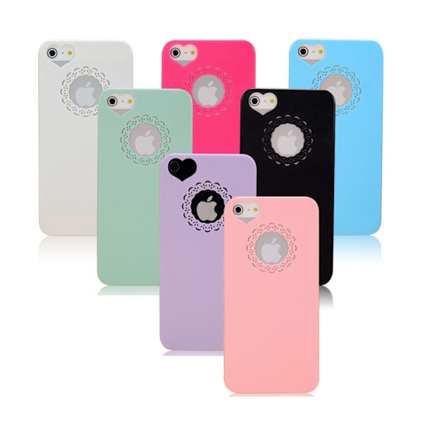 Skal till iPhone 5/5S/SE med hjärtformade kamerahål Blue