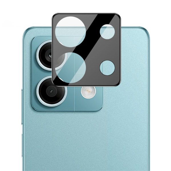 SKALO Xiaomi Redmi Note 13 4G 3D Linsskydd/Kameraskydd Härdat Glas Svart