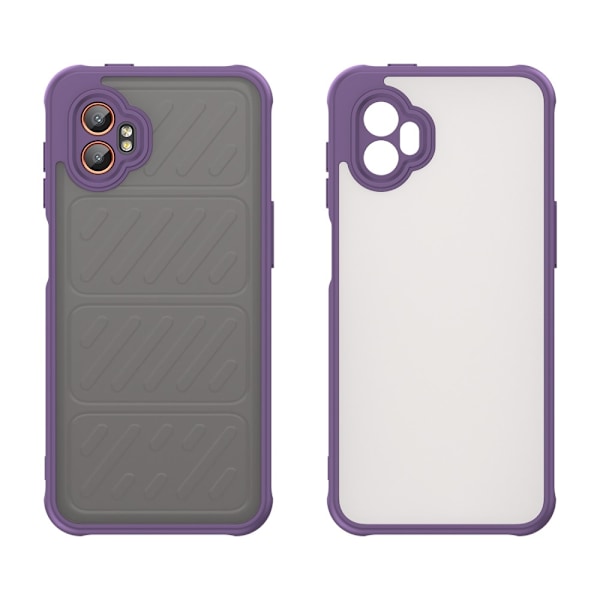 SKALO Samsung XCover7 Pro Color Bumper Frosted Suojakuori - Violetti Purple