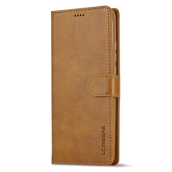SKALO Xiaomi Redmi Note 12 5G LC.IMEEKE Pungetui i PU-læder - Lys brun Light brown