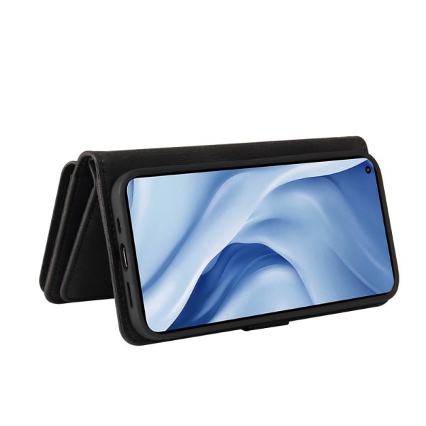 SKALO Xiaomi Mi 11 Lite Big Wallet 17-FACK Plånboksfodral - Svar Svart