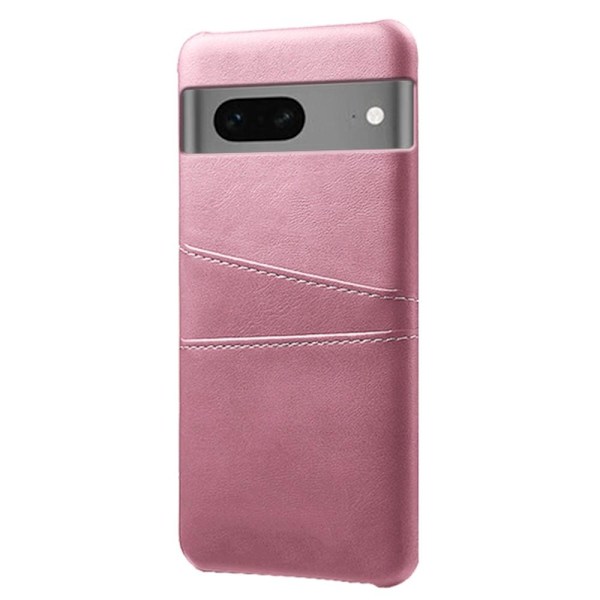 SKALO Google Pixel 7a PU-Läder Korthållare Skal - Roséguld Rosa guld