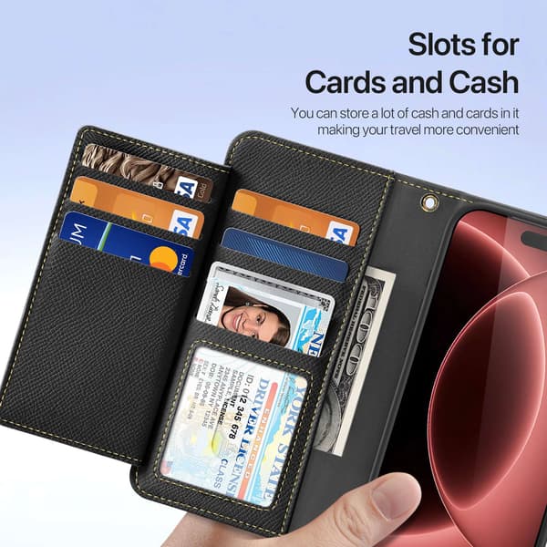 DUX DUCIS Lawa Series Flip Cover til iPhone 18 Pro - Sort Black