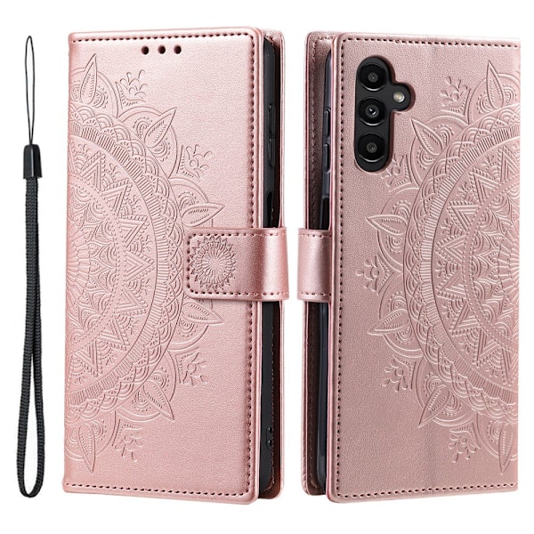 SKALO Samsung A26 5G Mandala Plånboksfodral - Roséguld Rosa guld
