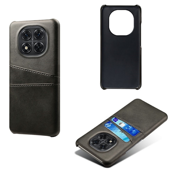 SKALO Xiaomi Redmi Note 14 Pro 5G PU-Læder Kortholder Cover - Sort Black