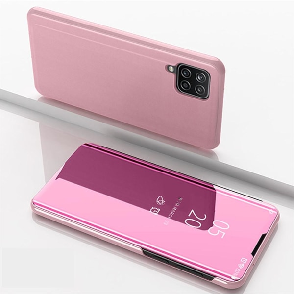 SKALO Samsung A22 4G Clear View Spegel fodral - Rosa Pink