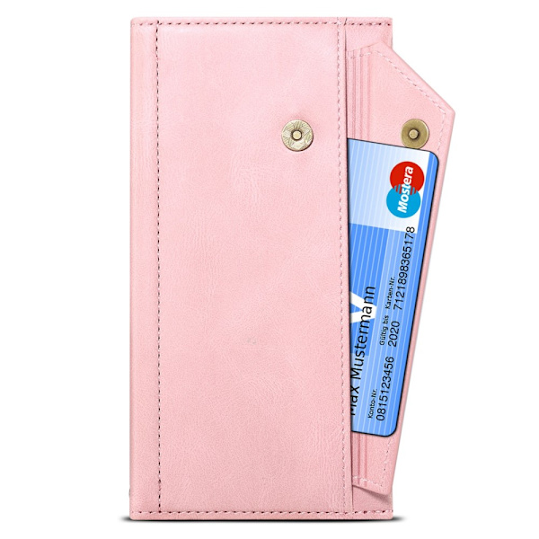 SKALO Google Pixel 8 Pro ESEBLE Big Wallet Lompakkokotelo - Ruusukulta Pink gold
