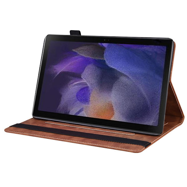 SKALO Samsung Tab A9 PU-læder Flip Cover - Brun Brown