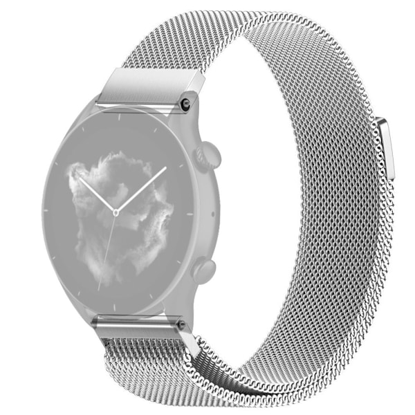 SKALO Milanese Loop to Amazfit GTR 3/GTR 3 Pro - Valitse väri Silver