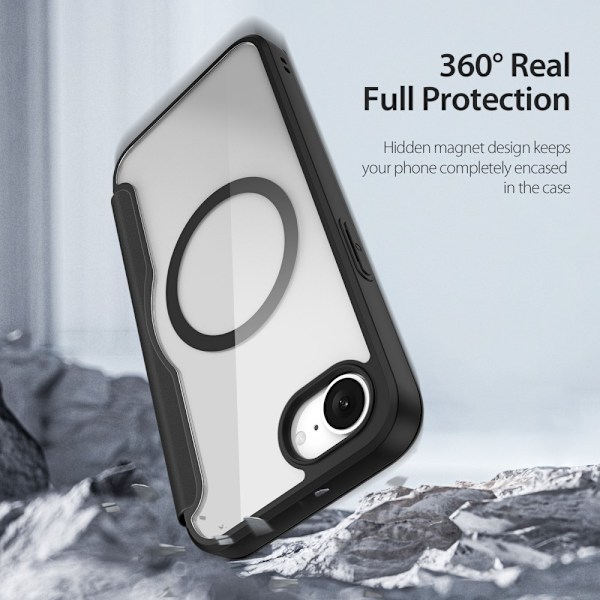 DUX DUCIS iPhone 16e Skin X Pro Plånbok - Svart Svart