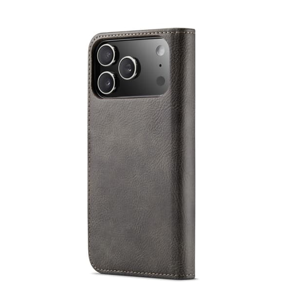 DG MING 2-i-1 Magnet Plånboksfodral för iPhone 18 Pro - Grå grå