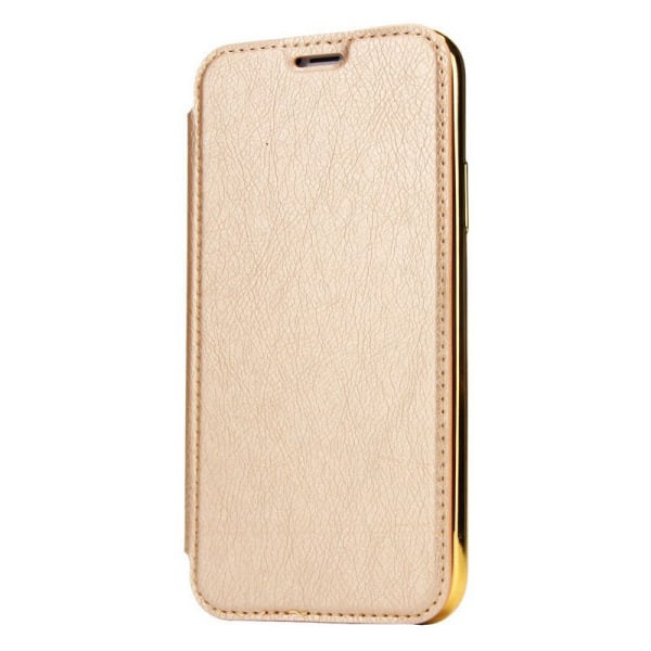 SKALO iPhone 7/8 Plånboksfodral TPU Ultraslim design - Fler färg Guld