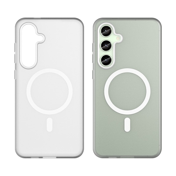 SKALO Samsung S24 FE Matt Translucent Hybrid Skal - Vit Vit