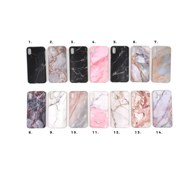 Marmorikuori iPhone X / XS - useita värejä MultiColor #2
