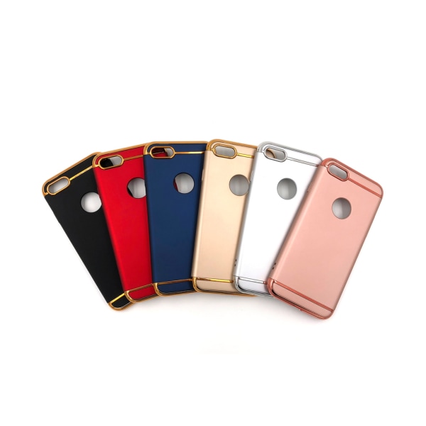 Designcover 3 i 1 guldkant til iPhone 8 - flere farver Black
