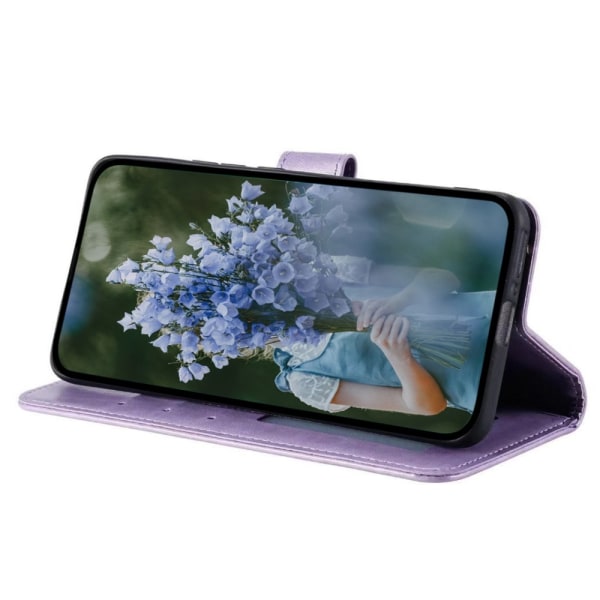 SKALO Sony Xperia 10 V Mandala lompakkokotelo - Violetti Purple