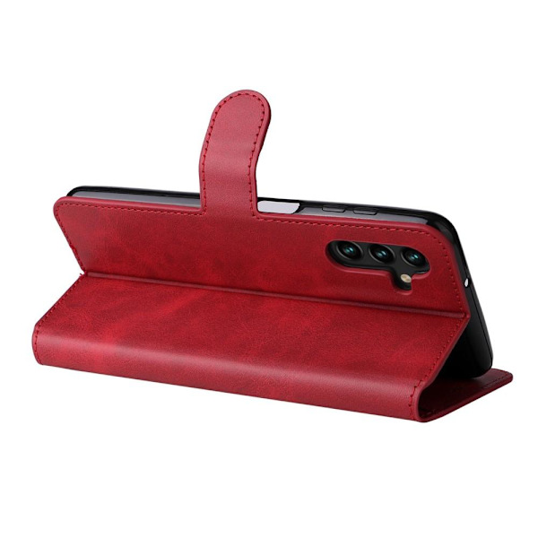 SKALO Samsung A13 5G Classic Lompakkokotelo - Punainen Red