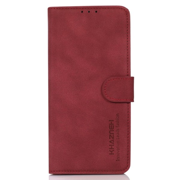 SKALO Xiaomi Redmi 13C 4G KHAZNEH Plånboksfodral i PU-Läder - Rö Röd