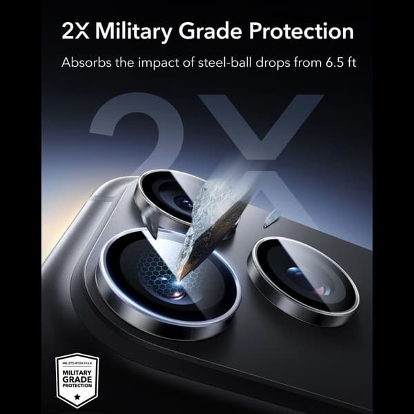 ESR Armorite Camera Protector Kamerabeskyttelse i Hærdet glas til iPhone 18 Pro - Transparent Transparent