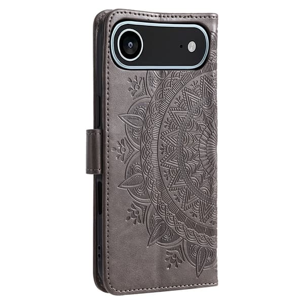 SKALO iPhone Air Mandala Plånboksfodral - Grå grå