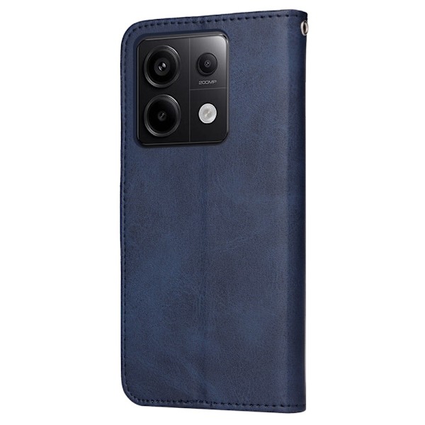 SKALO Xiaomi Redmi Note 13 Pro 5G PU-Läder Plånboksfodral - Fler färger Blå