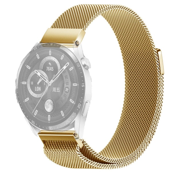 SKALO Milanese Loop til Huawei Watch GT 2 46mm - Vælg farve Gold