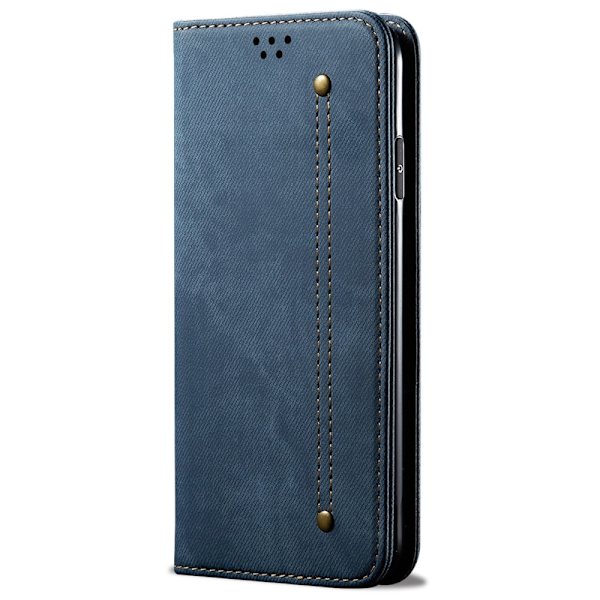 SKALO Xiaomi 14 Ultra 5G Jeans Lompakkokotelo - Sininen Blue