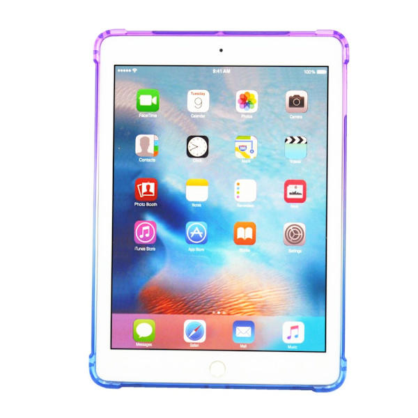 SKALO iPad 10.2 Gradient TPU Cover - Lilla-Blå Multicolor