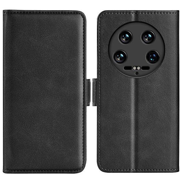SKALO Xiaomi 14 Ultra 5G Premium Wallet Flip Cover - Sort Black