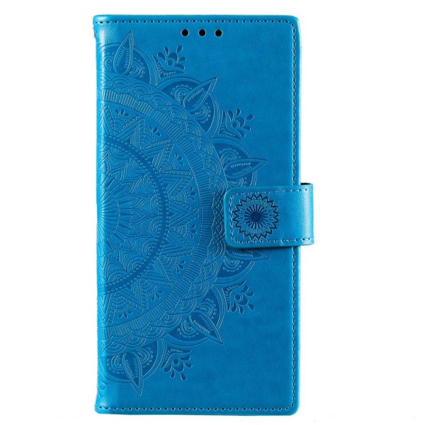 SKALO Samsung S22 Mandala Pung Taske - Blå Blue