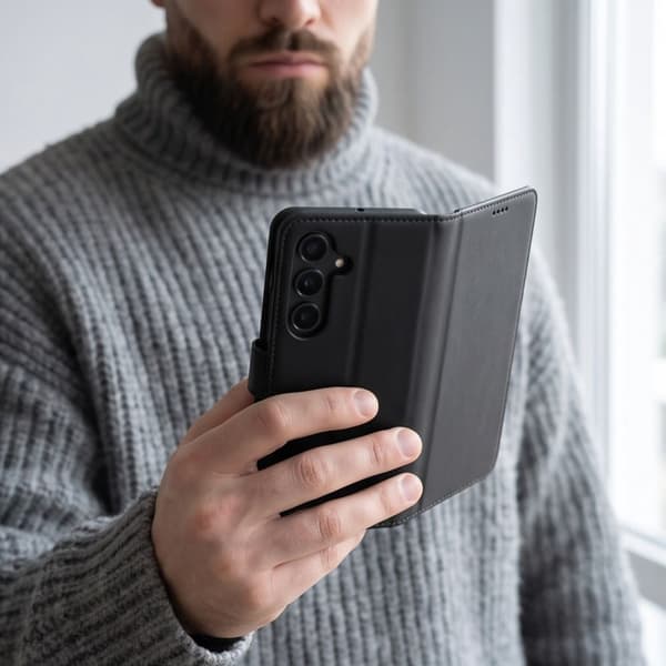 Tech-Protect Wallet Plånboksfodral för Samsung Galaxy S26 FE - Svart Svart