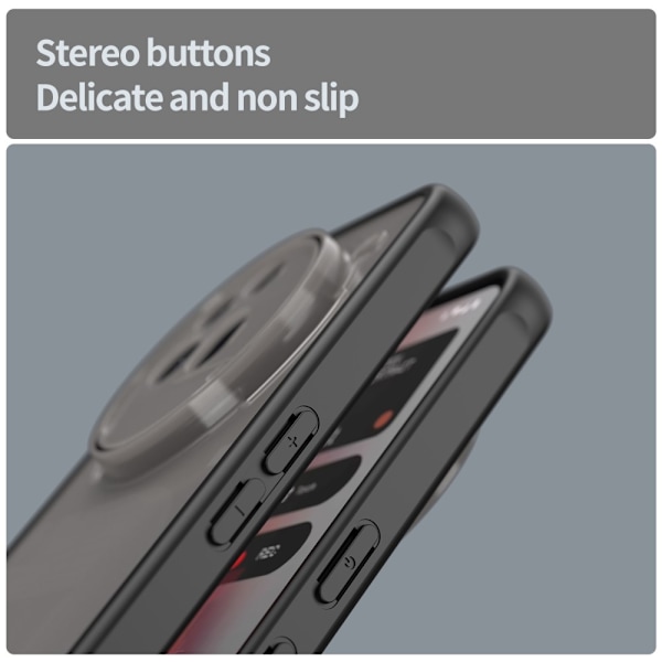 SKALO Nothing Phone (3a) Pro 5G Color Bumper Frosted Skal - Svart Svart