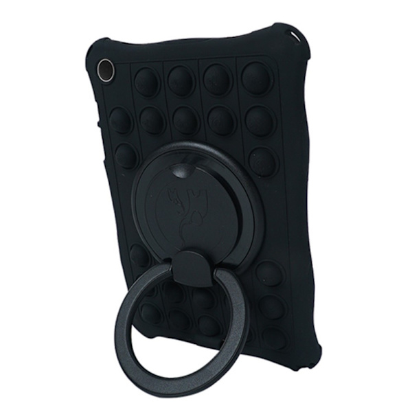 SKALO Samsung Tab A9+ Shock Resistant Armor Popit Silicone Kuori - Musta Black