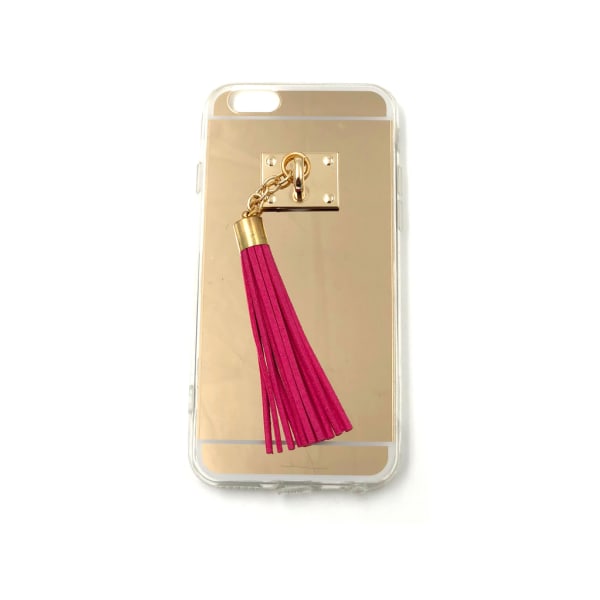 Peilikuori tupsulla iPhone 6 / 6S - enemmän värejä Light pink