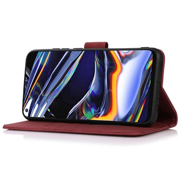 SKALO Motorola Moto G23 4G KHAZNEH Lompakkokotelo PU-nahasta - Punainen Red