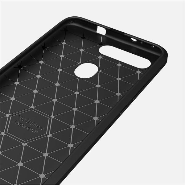 Stødsikkert Armour Carbon TPU cover Huawei Honor View 20 - flere farver Black