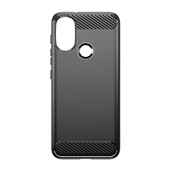 SKALO Moto E20/E30/E40 Armor Carbon Stødsikker TPU-cover - Vælg farve Black