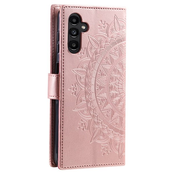 SKALO Samsung S25 Mandala Plånboksfodral - Roséguld Rosa guld