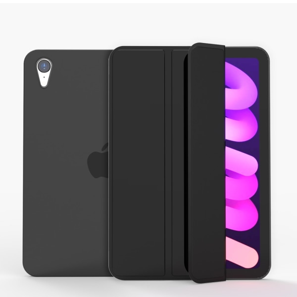 SKALO iPad Mini (2021) Trifold Suojakotelo - Musta Black