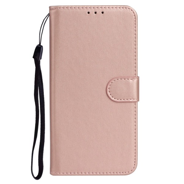 SKALO Sony Xperia 1 V Flip Cover m. pung i PU-læder - Rosa guld Pink gold