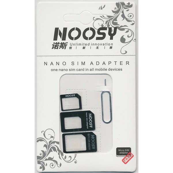 Simkortsadapter Nano/Micro/Standard SIM-adapter MultiColor